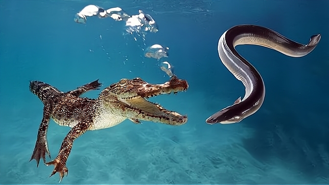 电鳗的高压电是怎么来的它为什么不会电到自己