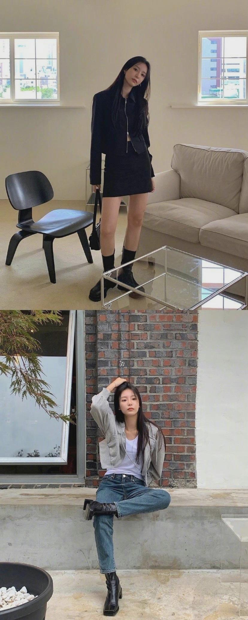 韩国博主seonhye随性自然的秋季日常穿搭合集