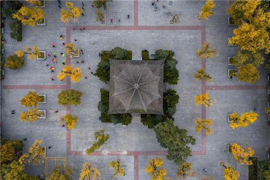西安革命公园鸟瞰图西安皇城坊西安皇城坊鸟瞰图皇城书坊西安火车站