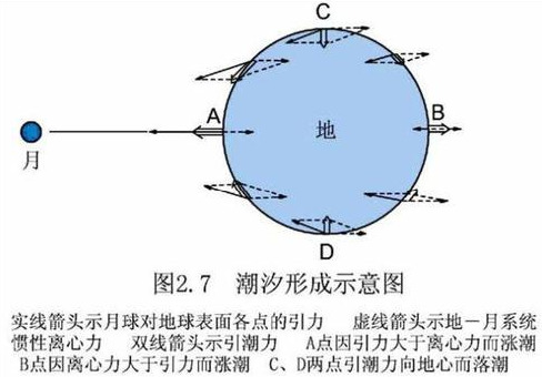 海水涨潮退潮的原因是什么?