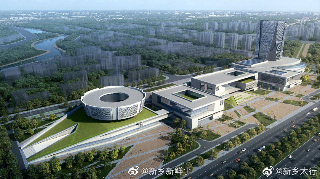 新乡新地标"公共文化艺术中心"设计图