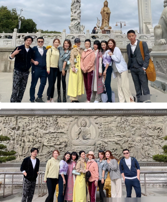 64岁的张传美"冻龄"了!粉色衬衫配红裤,同框范冰冰好似姐姐