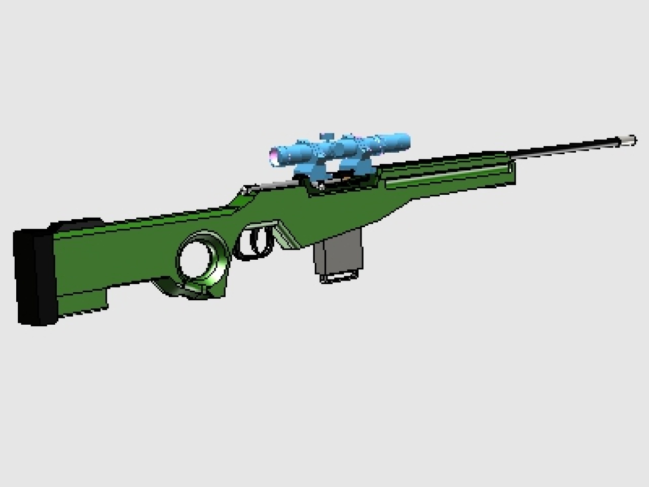 顶级武器awm栓动狙击步枪曾创下世界最远狙杀纪录