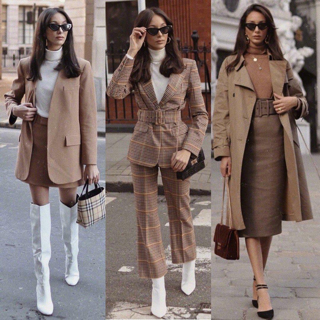 浓浓的优雅英伦感,伦敦女孩的复古英式出街穿搭范本