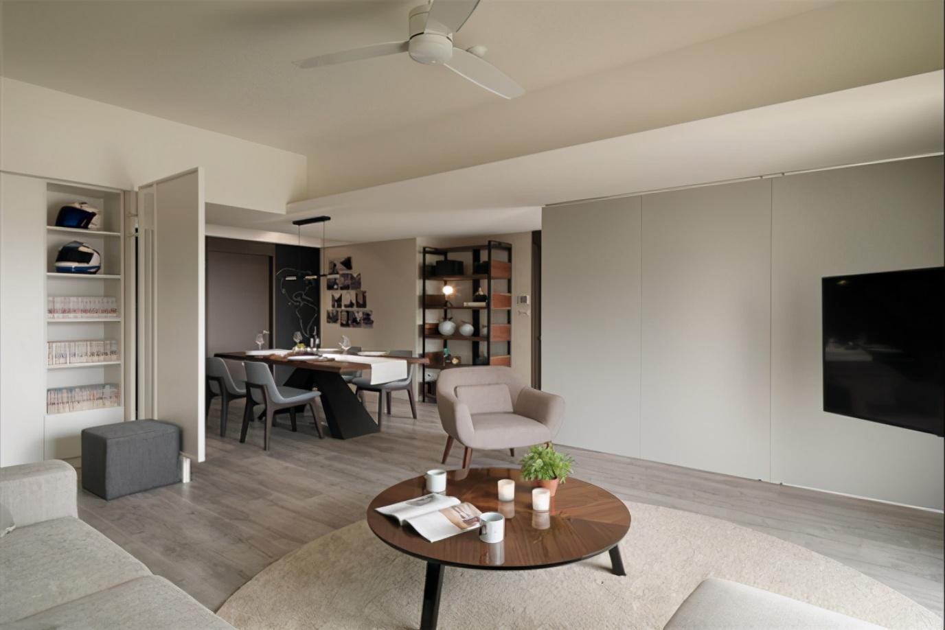 2套客厅无电视墙装修案例,创造现代灵活空间,享受全景日光视觉