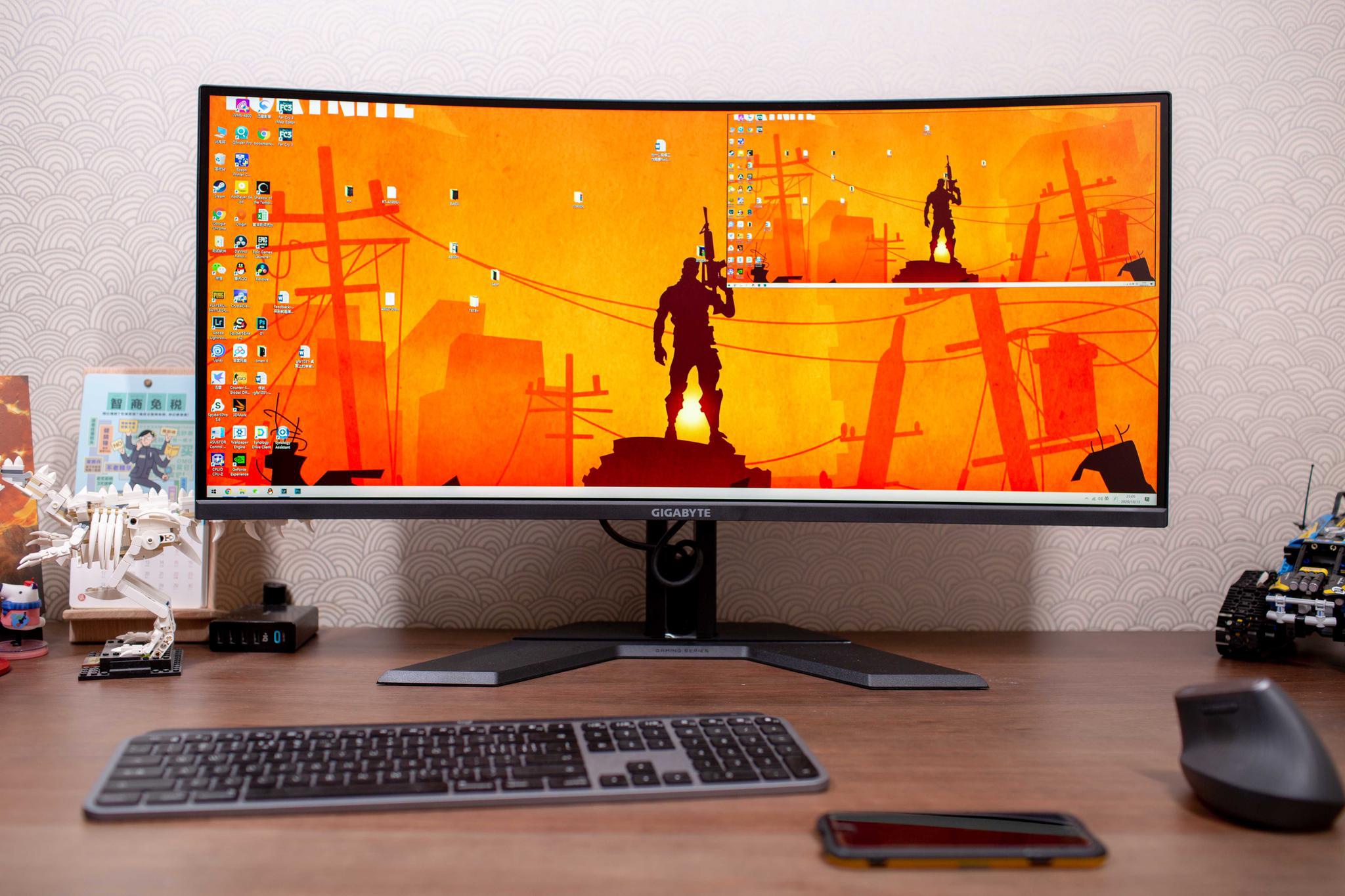 便宜又好用的大屏电竞显示器: 技嘉战术带鱼屏g34w