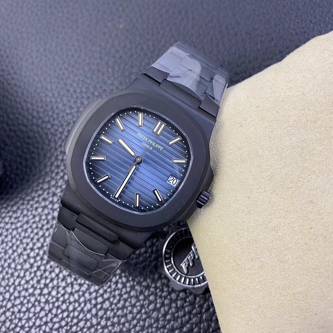 siri说表复刻表评测ppf百达翡丽鹦鹉螺v4版dcl镀黑版金刚石碳涂