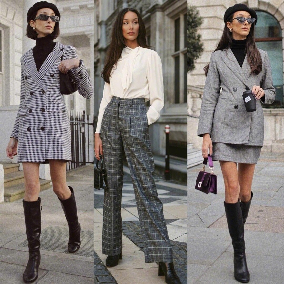 摩登精致的英伦风穿搭,高级精致又保暖实用,每一套都值得借鉴