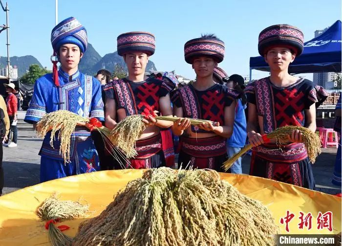 广西仫佬族民众欢庆"依饭节" 展示特色民俗