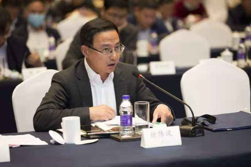 徐炜波在发言中向业界展现了普陀试点的政策决心和产业基础.