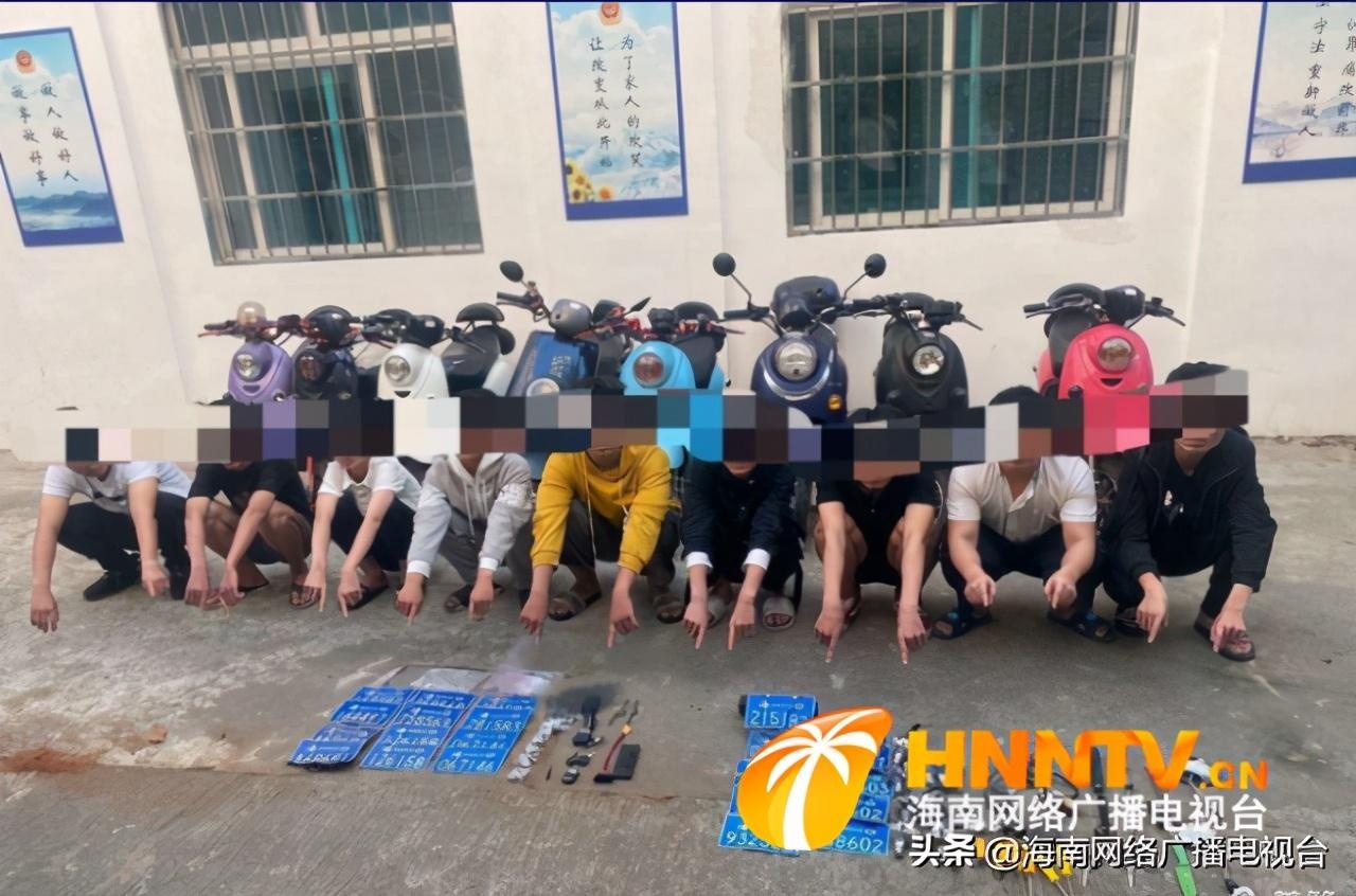 海口这伙流窜作案盗窃销赃电动车团伙栽了 警方抓获9人