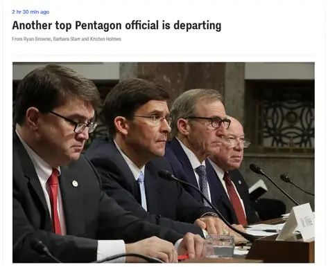 防长被撸 他们让五角大楼巨震 埃斯珀 五角大楼 新浪科技 新浪网