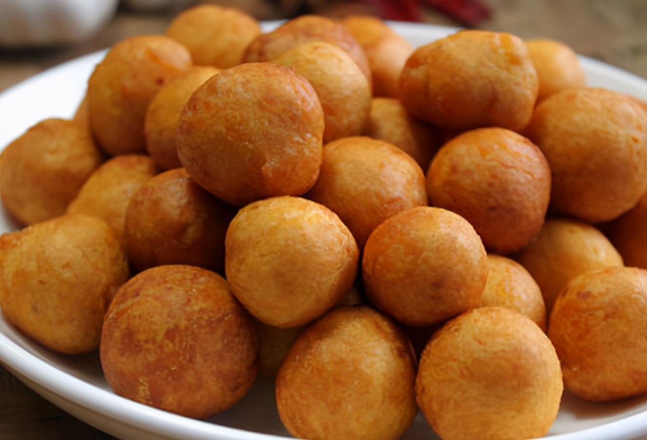 炸红薯丸子用糯米粉还是面粉教你正确做法丸子外酥里软好吃