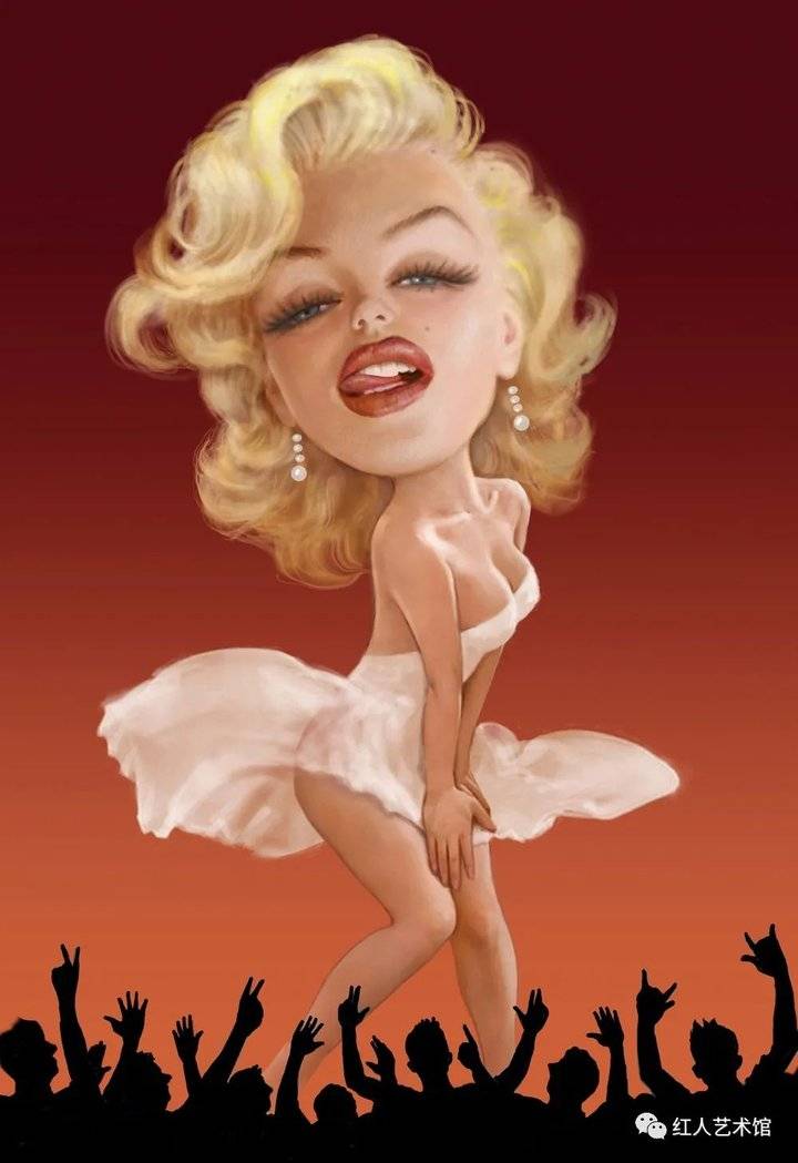 朱自尊 《玛丽莲梦露漫像》 2013年罗马尼亚国际漫画大赛"卓越奖"2012