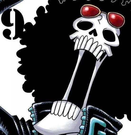 海贼王头像分享索隆戴黑色头巾帅气布鲁克的表情难以捉摸