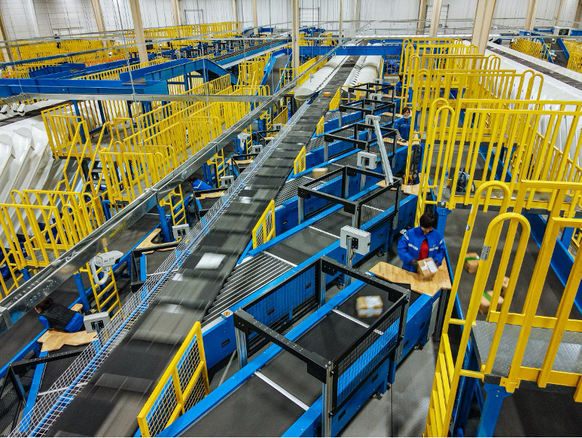 中通转运中心自动分拣线