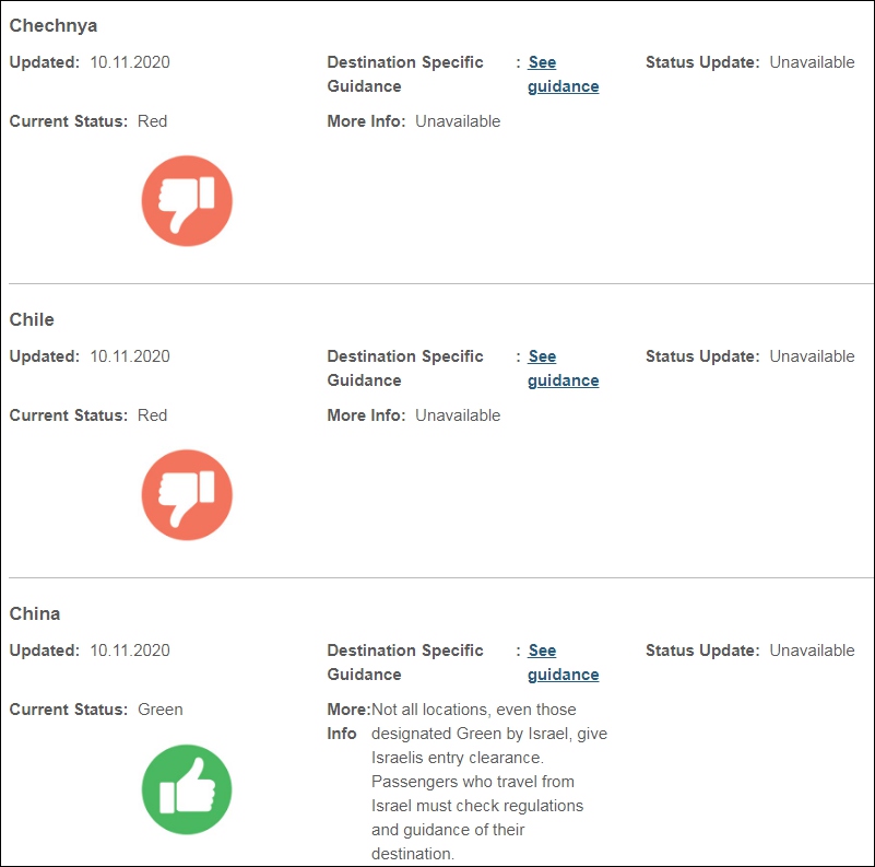 以色列政府网站截图