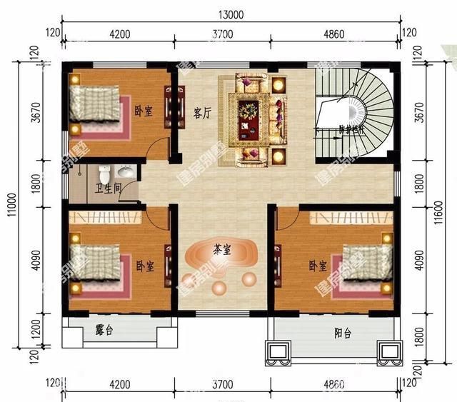 两栋开间13米左右,欧式风格设计的别墅,漂亮房子人人爱