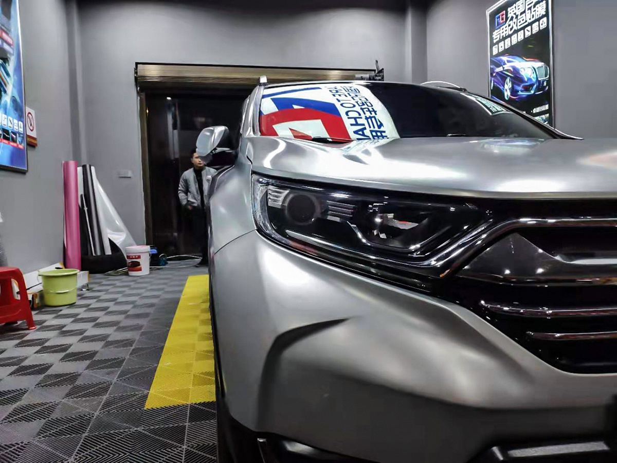 本田crv车身改色电光银 rg瑞集改色膜湖南岳阳