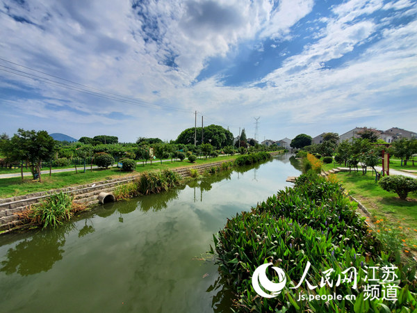 岑村村经过整治的陆家浜.马焘焘摄
