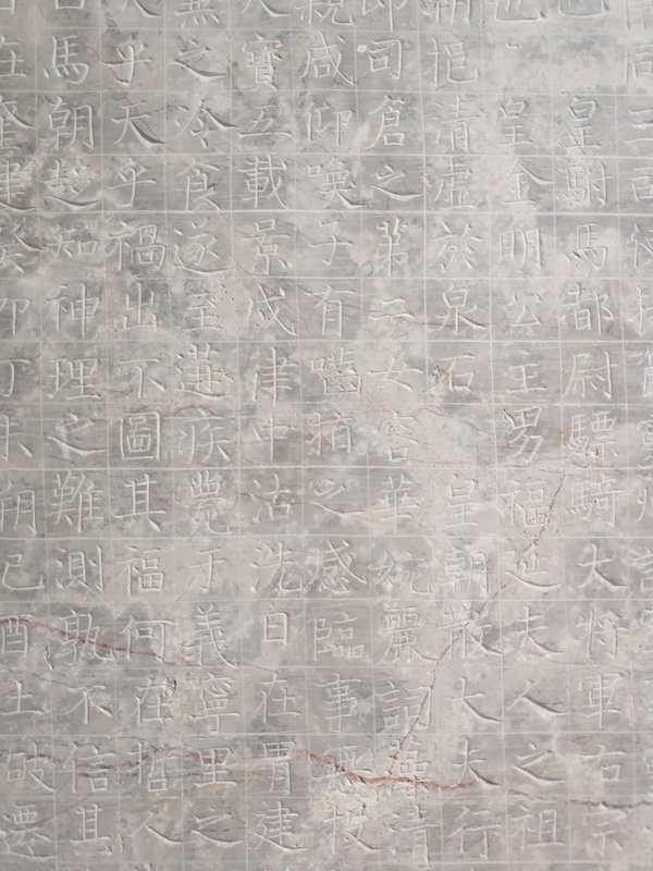 罗婉顺墓志(局部),书者为颜真卿