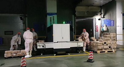 阻绝冷链传播 第二代冷链隧道式自动消杀系统启用