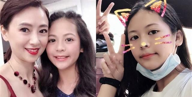 翁虹13岁女儿近照曝光,深邃大眼小v脸,长得太像阿娇