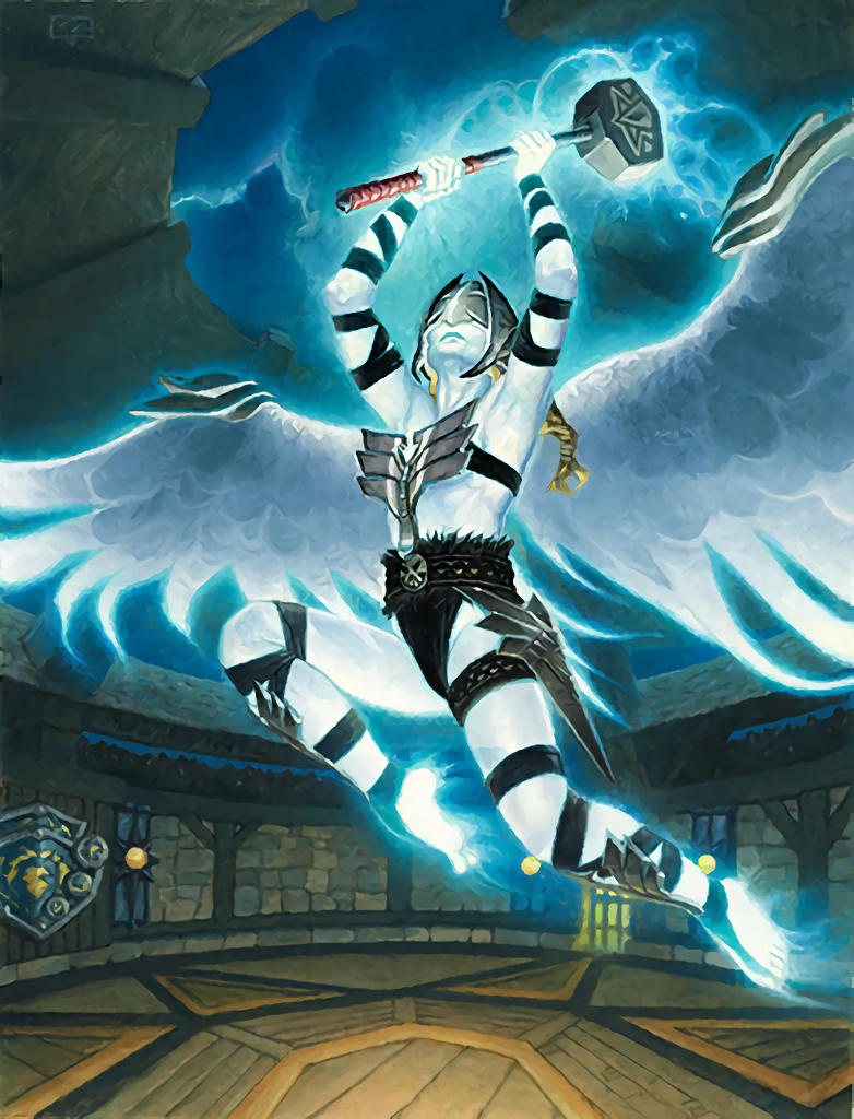 炉石传说:身世大揭秘!战士首位妹子皮肤安海尔德