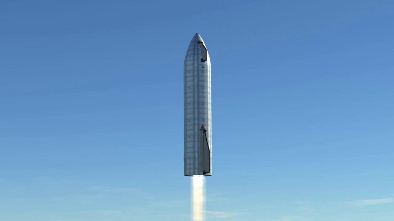 全程模拟:spacex的星际飞船-sn8跳伞航天器