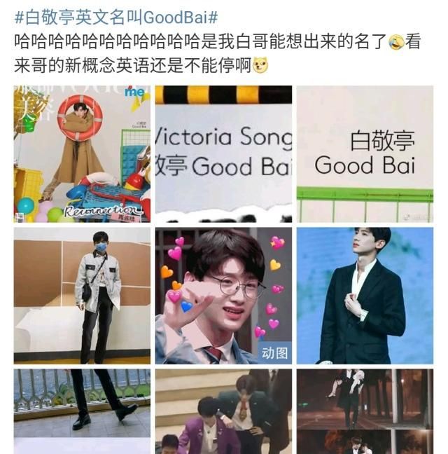 白敬亭英文名叫goodbai粉丝表示是我白能想出来的名
