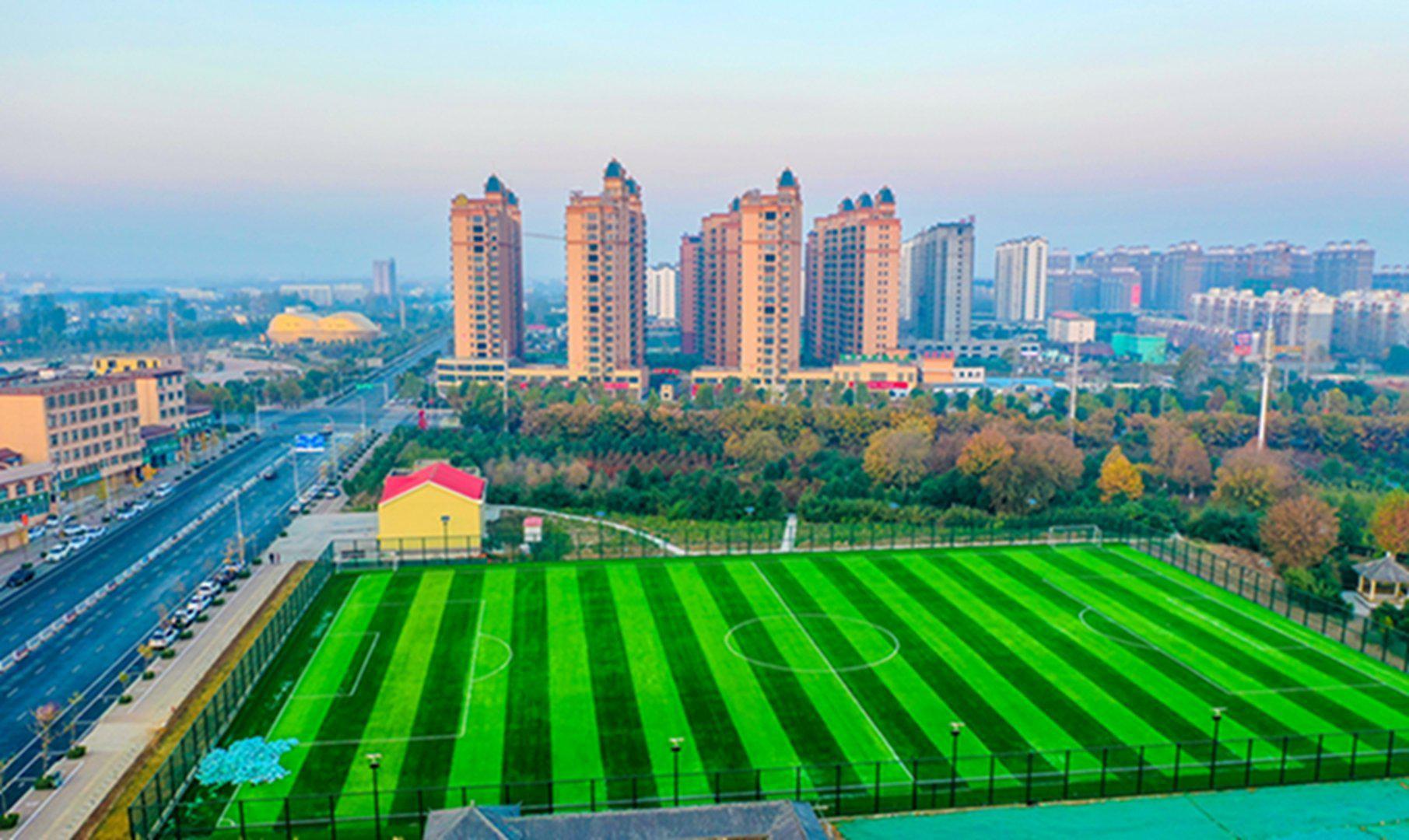 河南正阳一个小县城的壮丽风景