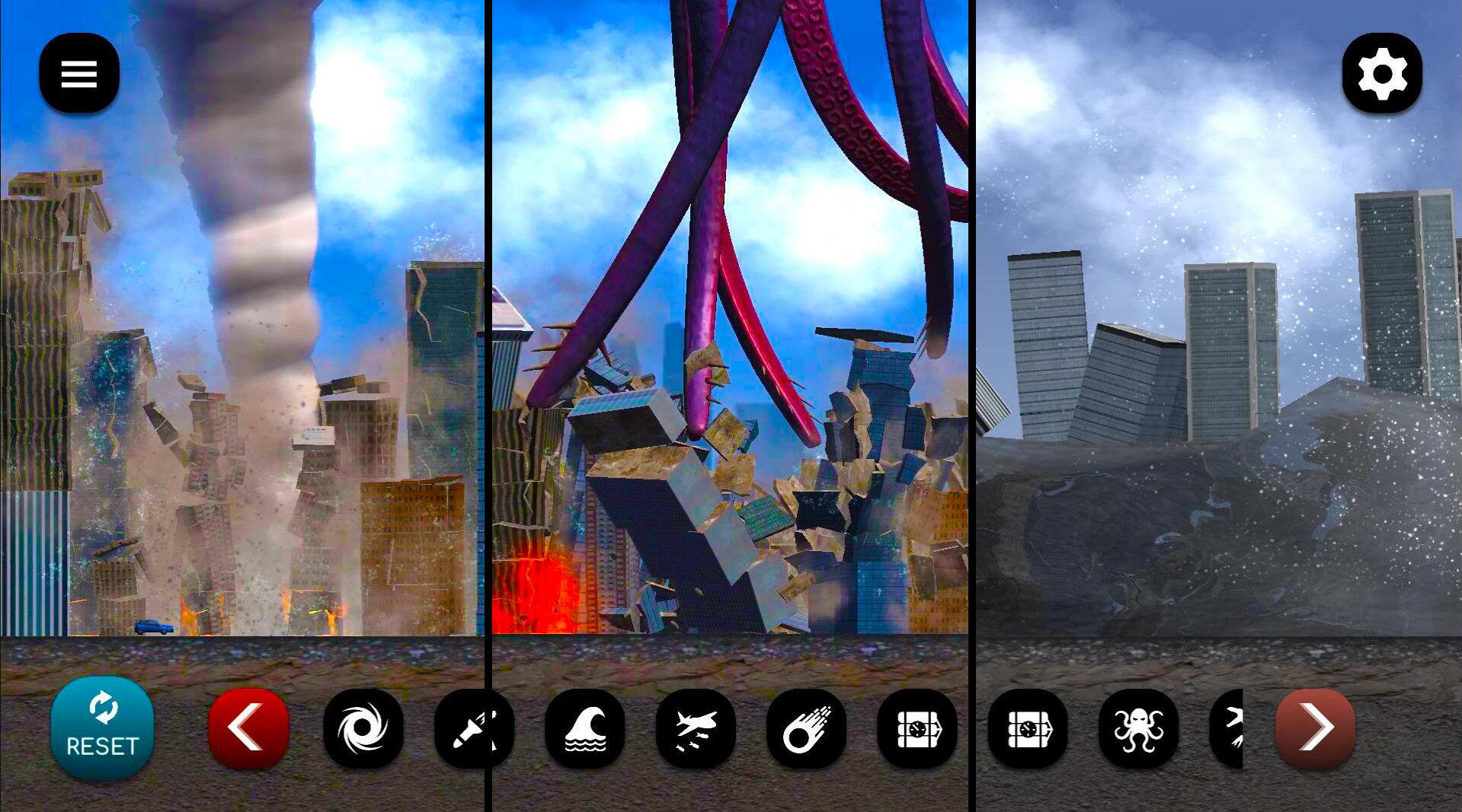 毁灭城市:城市突然出现巨型触手?龙卷风和海啸瞬间摧毁城市!