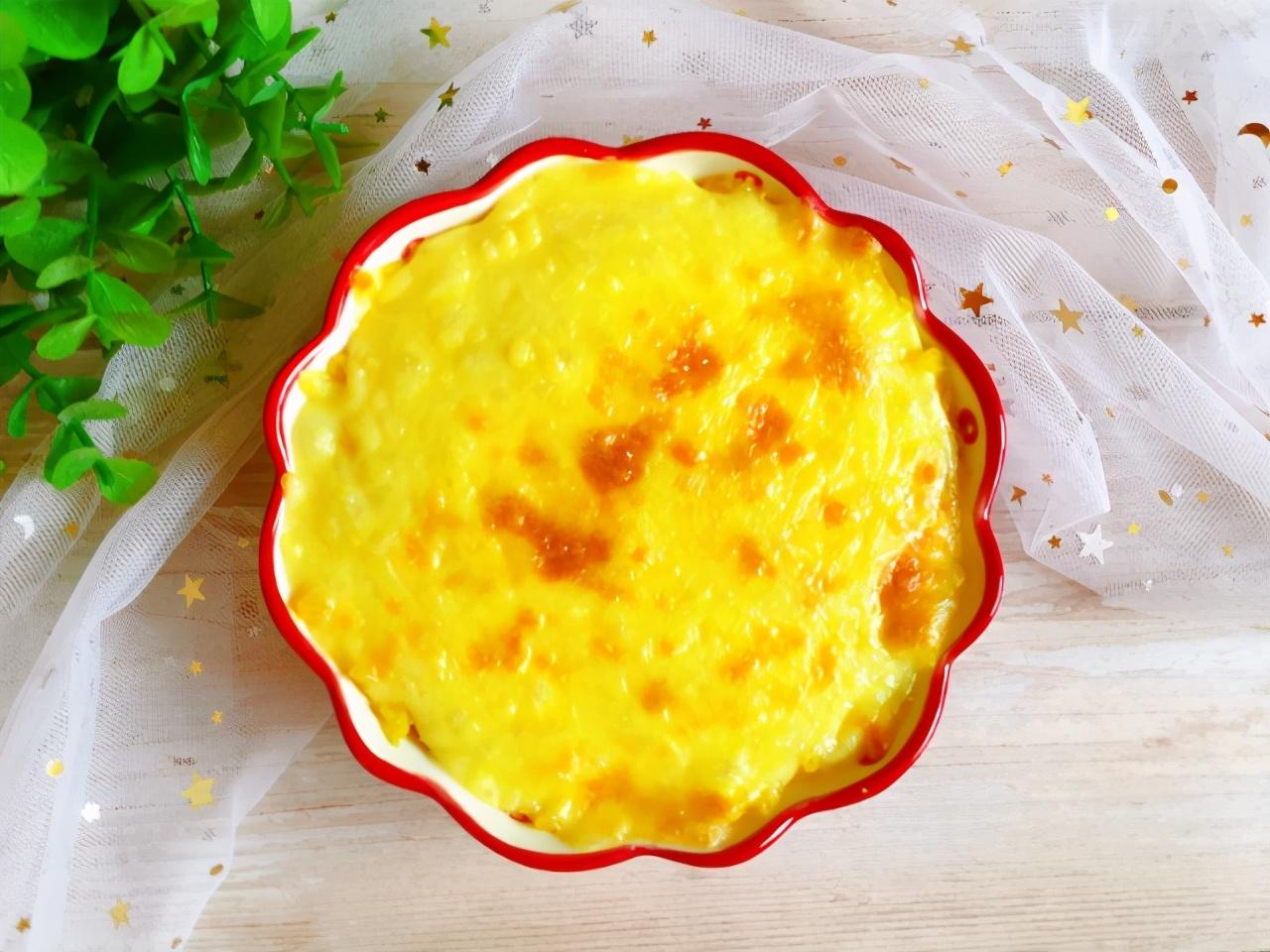 初冬来了,红薯用芝士焗着吃,香甜得让人无法抗拒|红薯|芝士|红薯泥