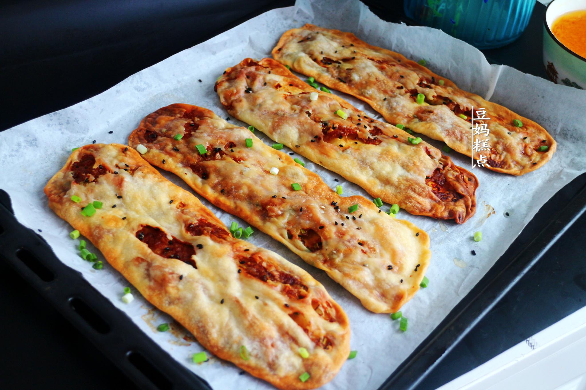 特色小吃,湖北鲜肉锅盔,不用发面,一次做7个又香又酥