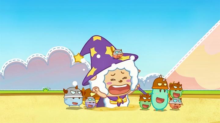 智趣羊学堂:懒羊羊被小家伙围攻了,他陷进了沙子中,这下惨了