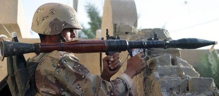 盘点中东民武的奇葩武器毛驴坦克手雷抛射器都不如煤气罐