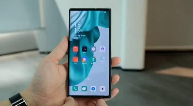 oppo自动伸缩屏,炫酷哟~量产估计短时间很难