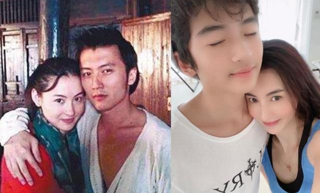 张柏芝为大儿子庆生依偎在爱子怀里13岁谢振轩像极谢霆锋