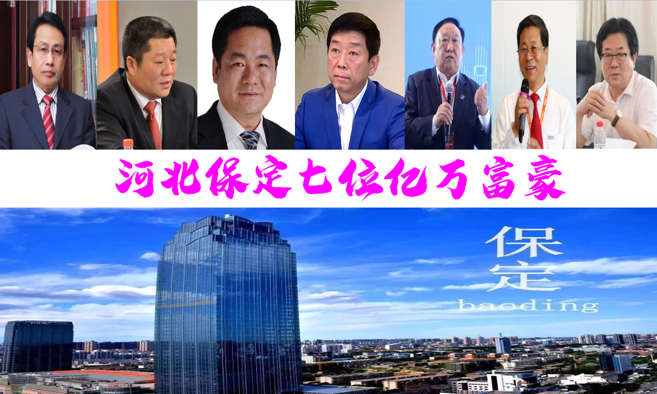 河北保定7位亿万富豪坐拥882亿56岁汽车大佬身价450亿