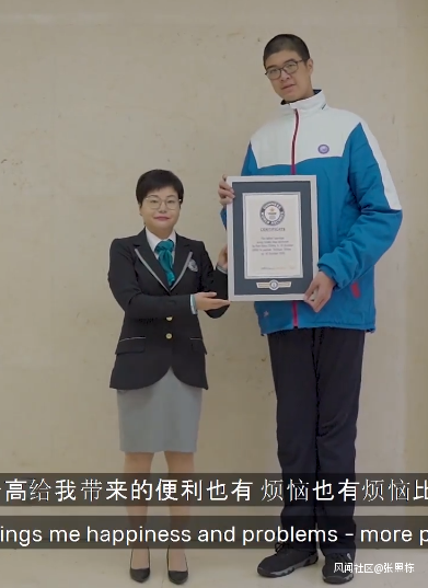 三岁身高一米五,14岁221.03厘米,这位四川少年刷新吉尼斯世界纪录