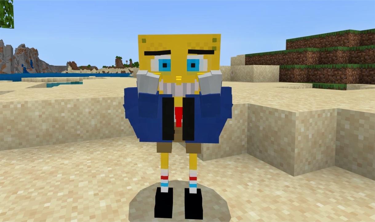 魔哒解说我的世界传说之下海绵宝宝魔改sans霸气登场