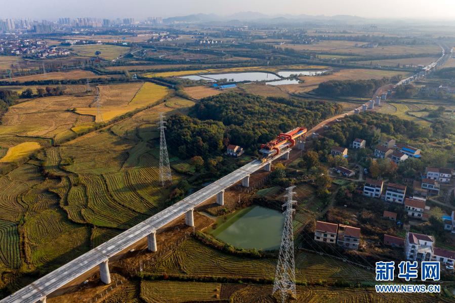 黄黄高铁进入梁体施工高峰|湖北|湖北省|黄冈_新浪新闻