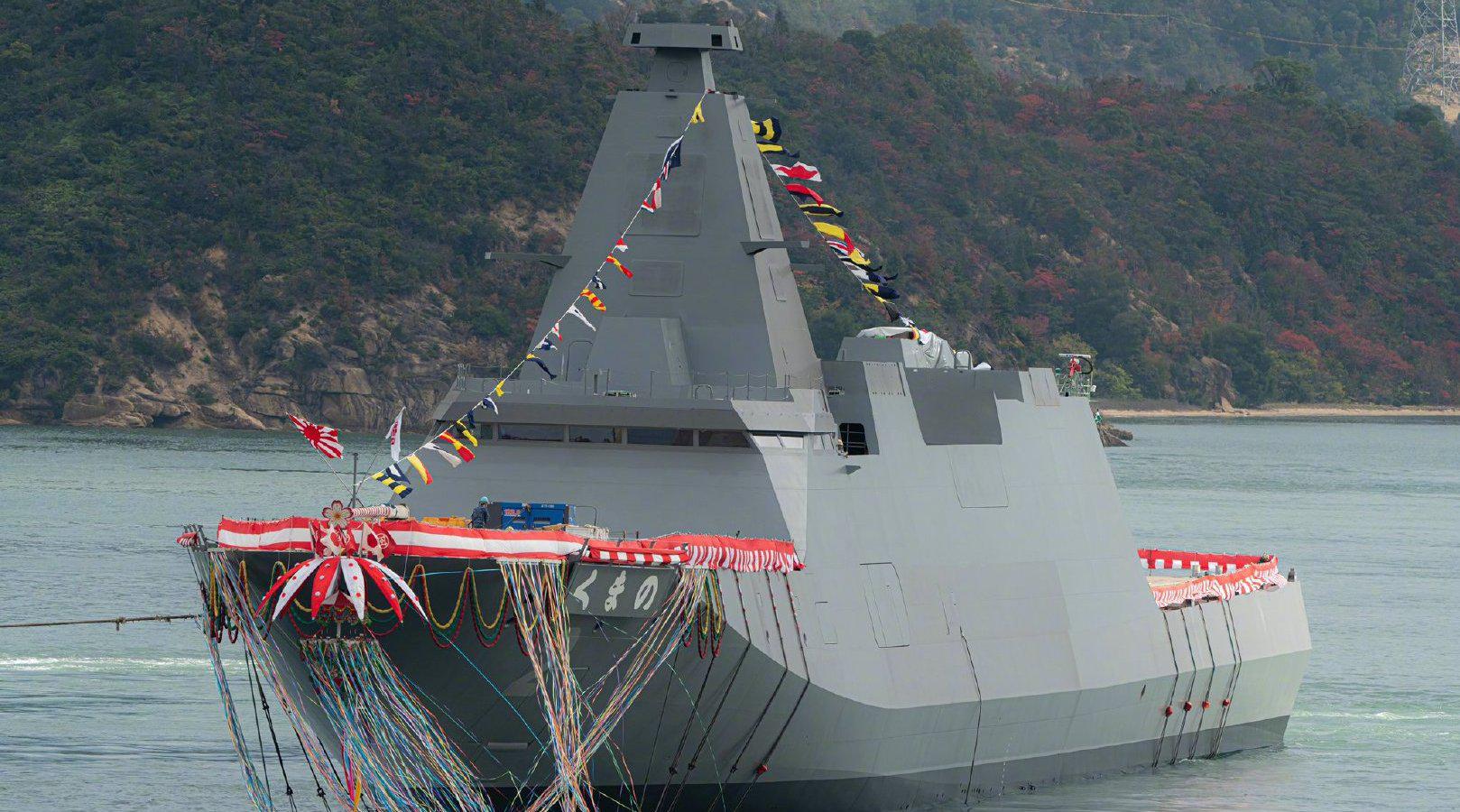 日本海自30ffm护卫舰熊野号下水