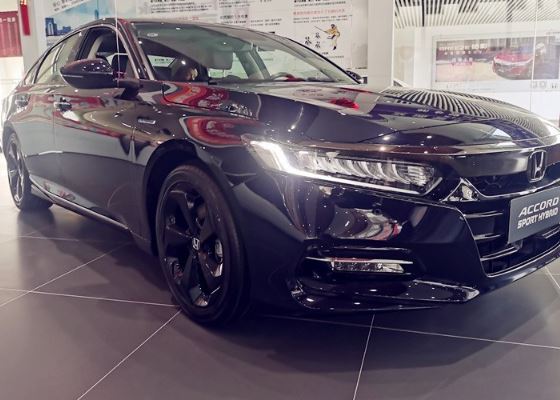 2021款本田雅阁实车到店星空蓝涂装很时尚15t爆发194马力