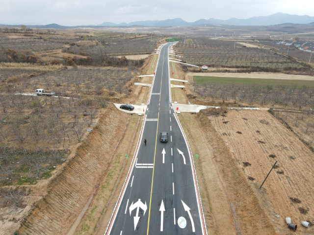 提前1个半月 威海西部环山路全线贯通 正式通车