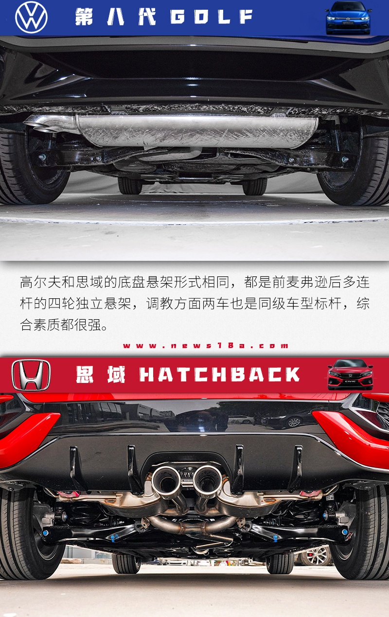 龙争虎斗 鹿死谁手？第八代高尔夫对比思域两厢
