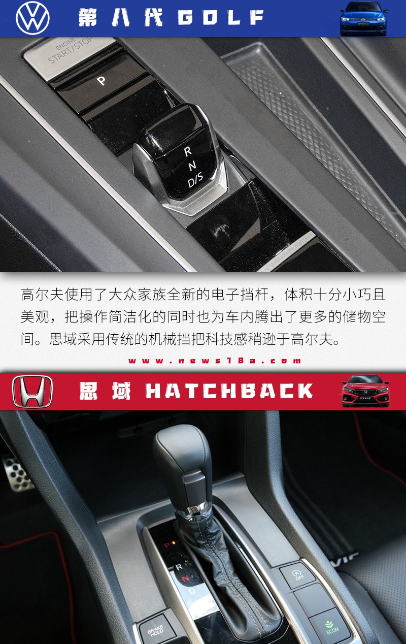 龙争虎斗 鹿死谁手？第八代高尔夫对比思域两厢