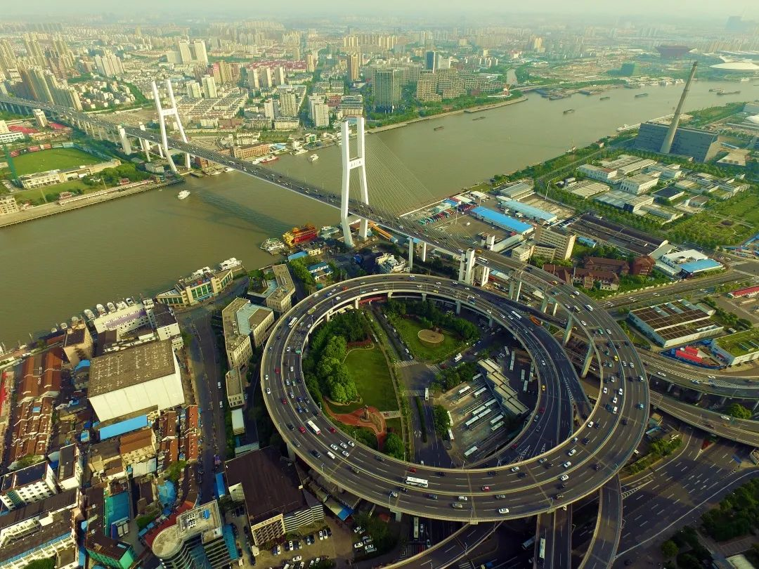 南浦大桥航拍(张锁庆摄)