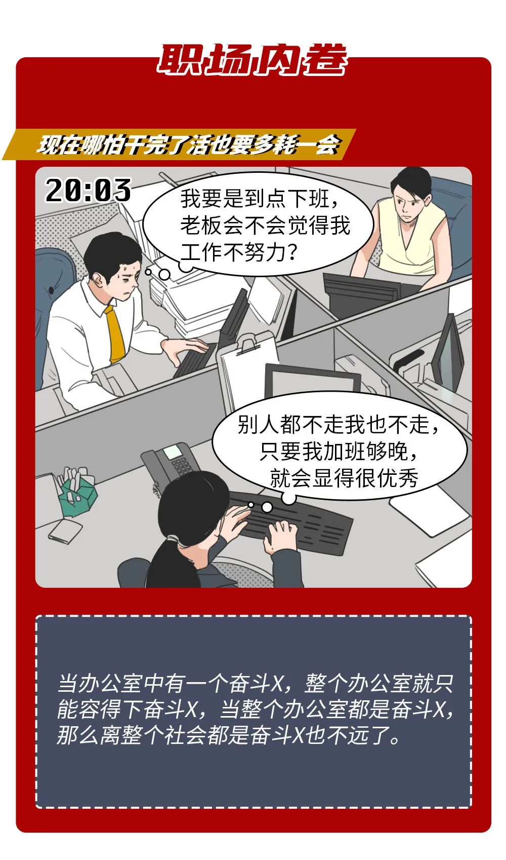 趣味图解朋友圈内卷程度对照表