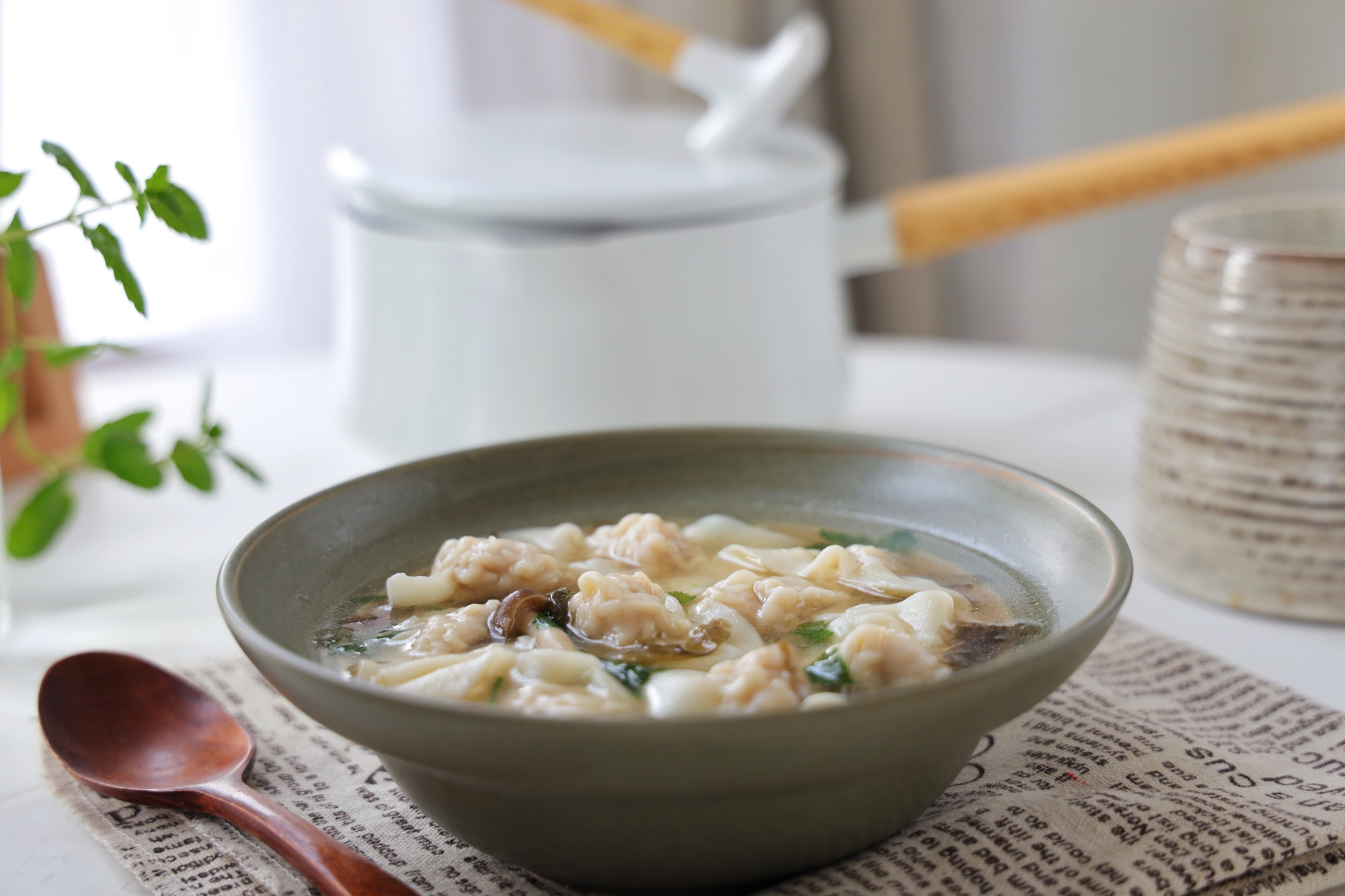 早餐吃馄饨,肉馅儿调,鲜美又滑嫩,学会再也不想去外面吃了